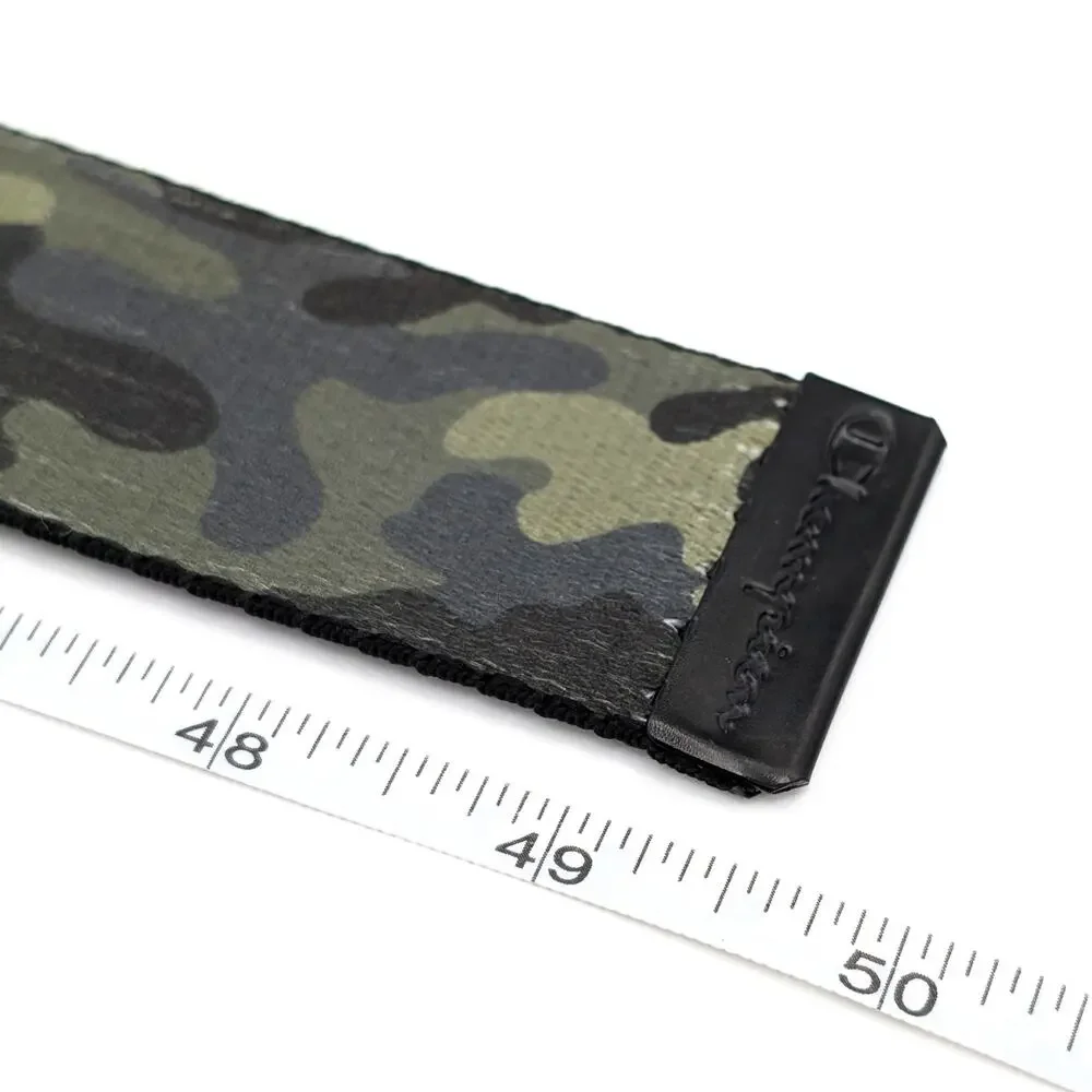 Champion Ratchet Web Belt Camouflage OS Adjustable Gorpcore Green Black Camo